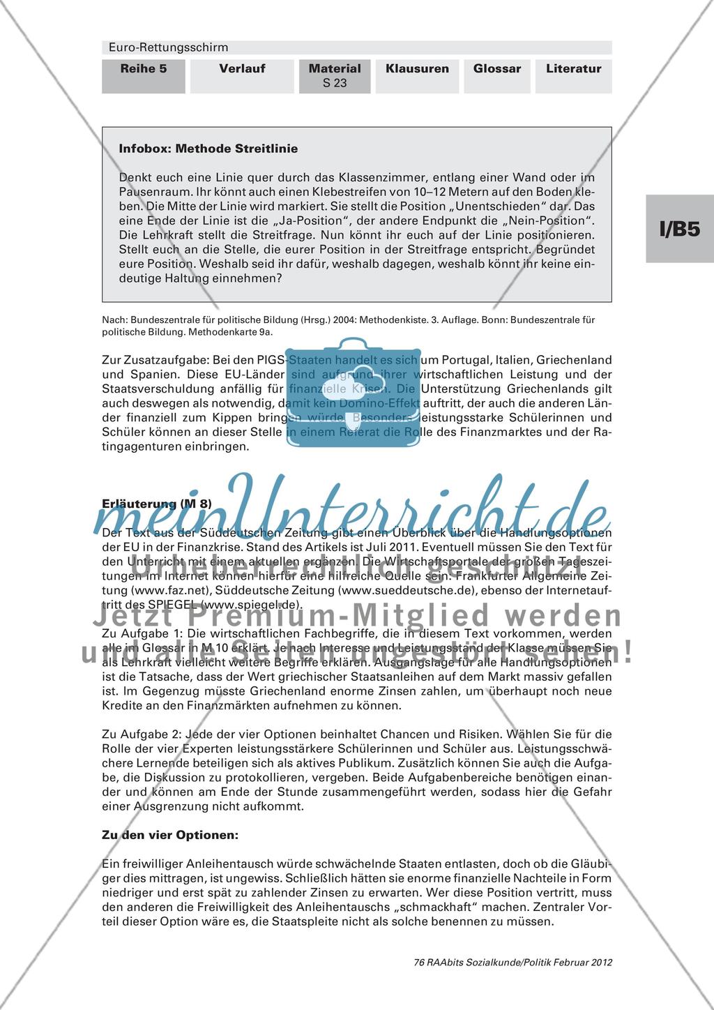 Von der No-Bailout-Klausel zur No-Way-Out-Klause / Welcher Weg führt aus der Krise? Preview 6