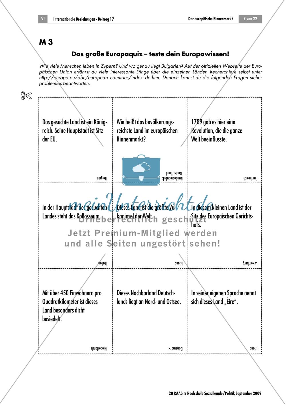 Die vier Grundfreiheiten im europäischen Binnenmarkt Preview 7