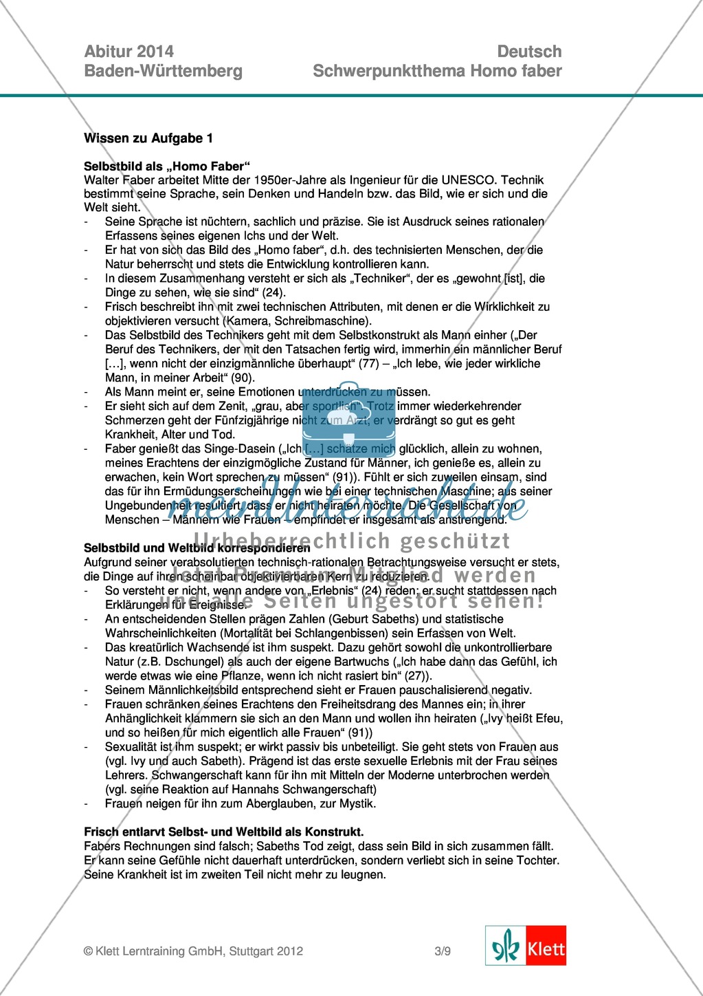 Vollständige Abituraufgabe, Baden-Württemberg, 2014: Fragen zu