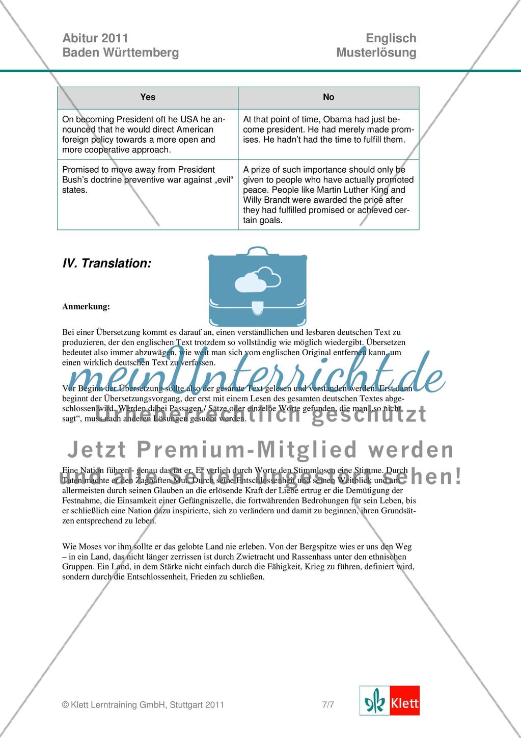 Abituraufgaben Baden-Württemberg 2011 zum Thema