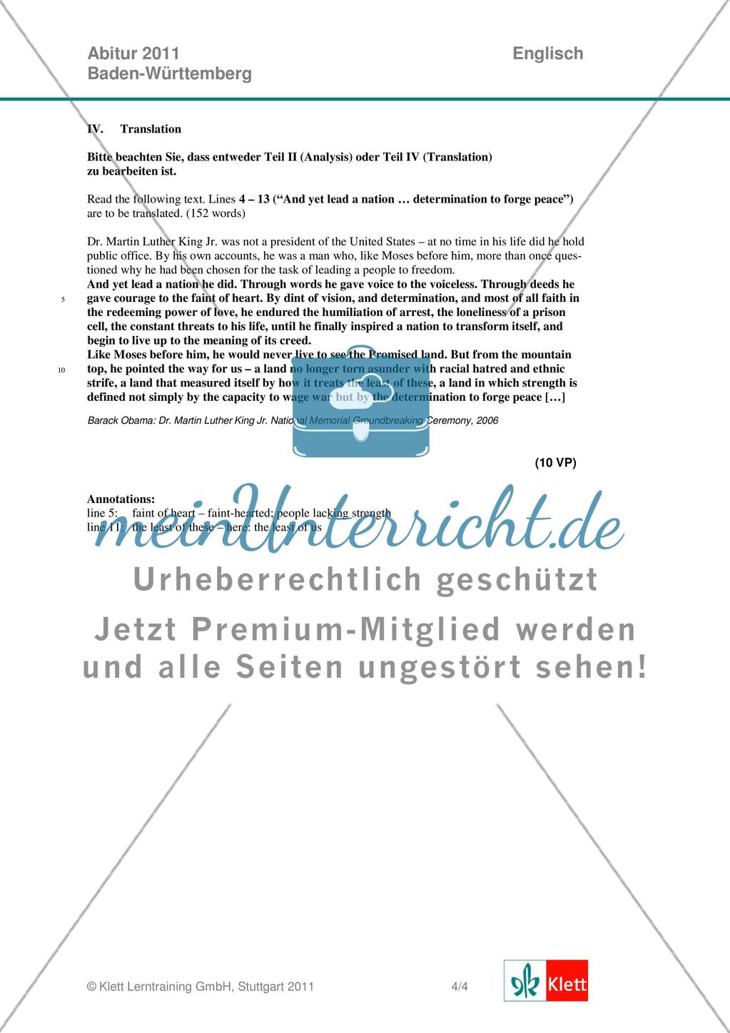 Abituraufgaben Baden-Württemberg 2011 zum Thema