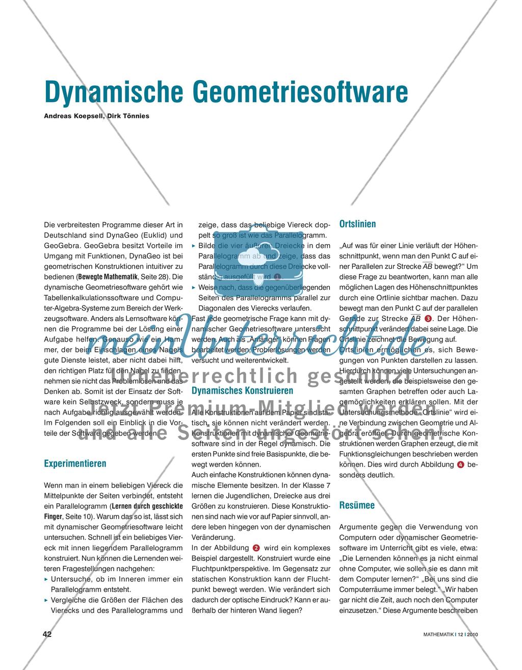 Dynamische Geometriesoftware Preview 1