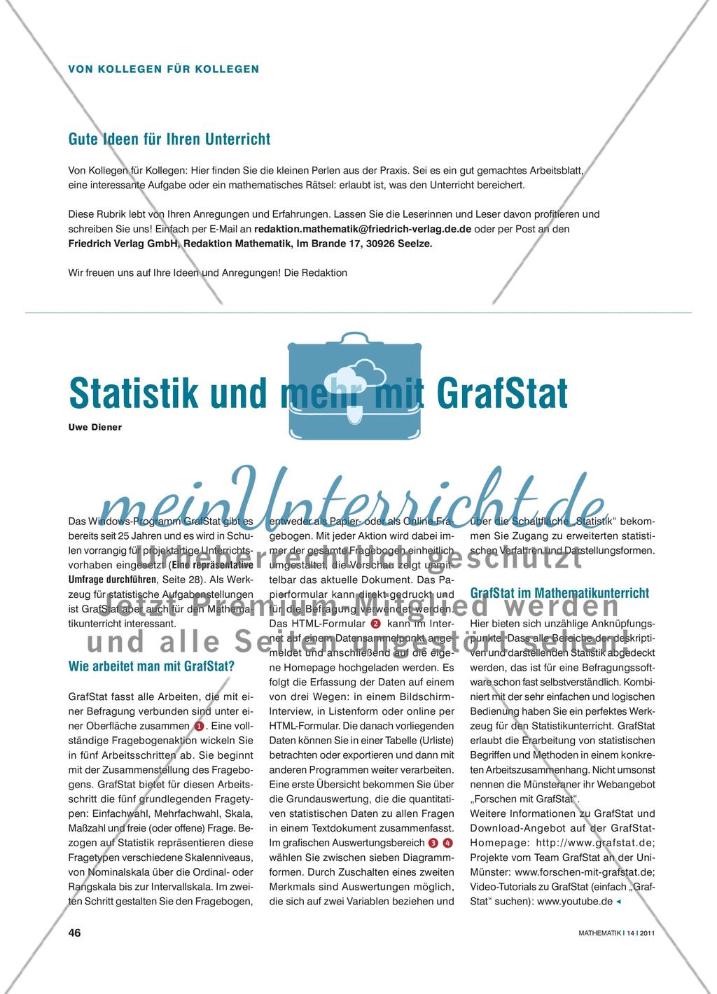 Von Kollegen für Kollegen: Statistik und mehr mit GrafStat Preview 1