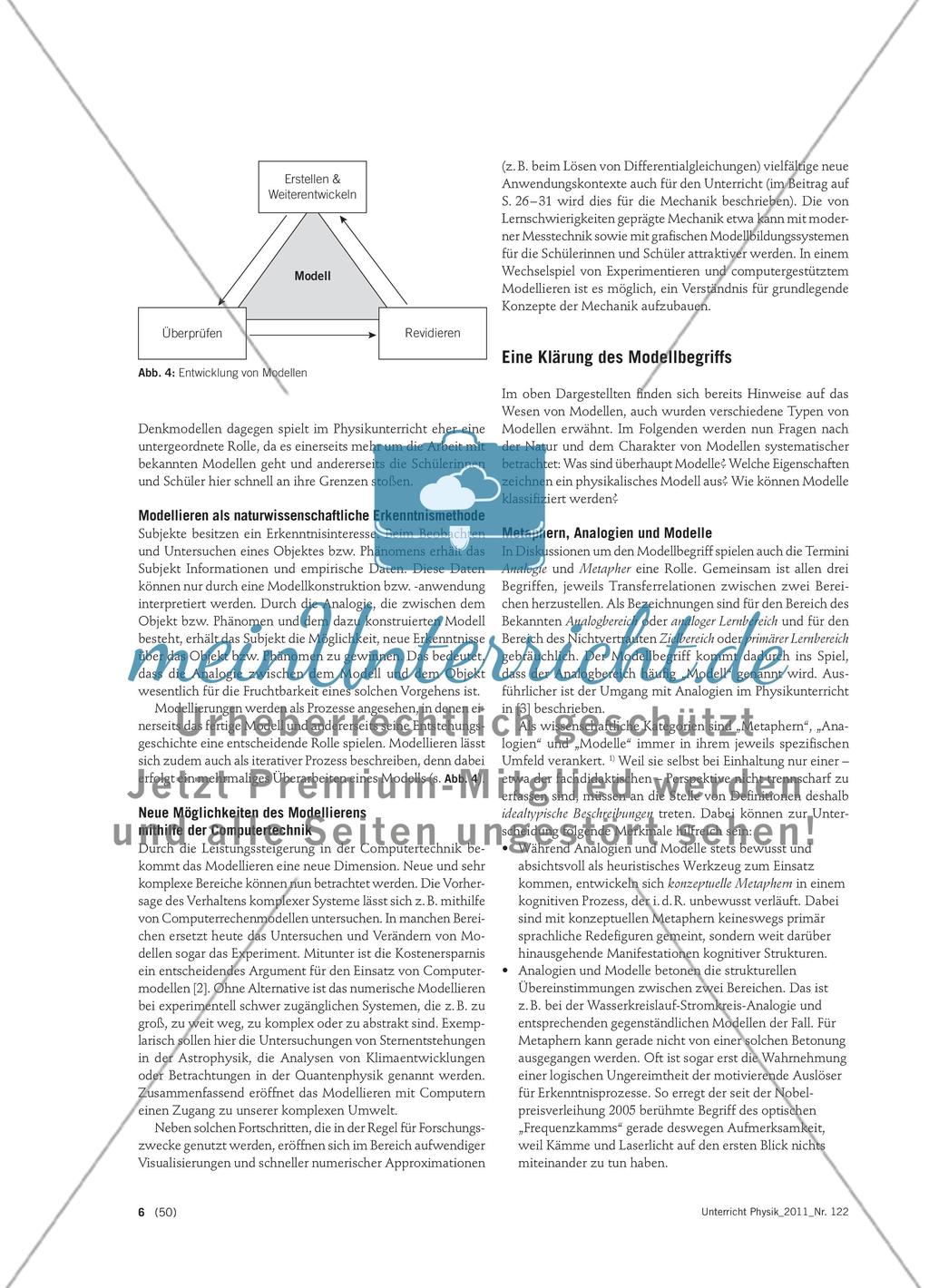 Modellieren in der Physik, im Alltag und im Unterricht - Hintergründe und unterrichtliche Orientierung zum Thema Modelle Preview 3
