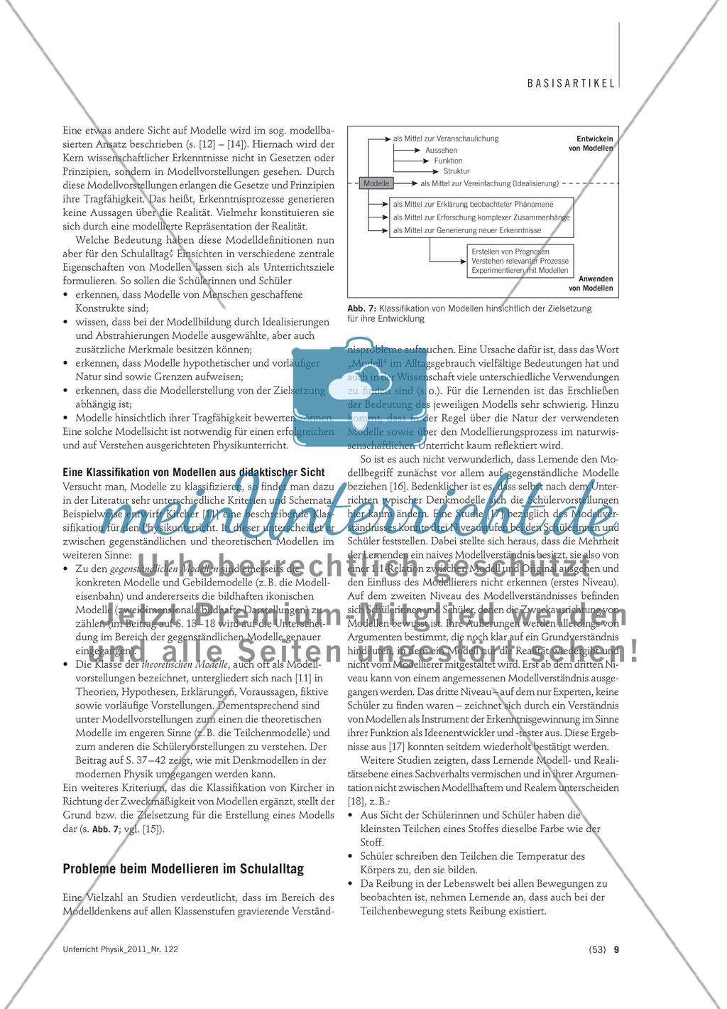Modellieren in der Physik, im Alltag und im Unterricht - Hintergründe und unterrichtliche Orientierung zum Thema Modelle Preview 6
