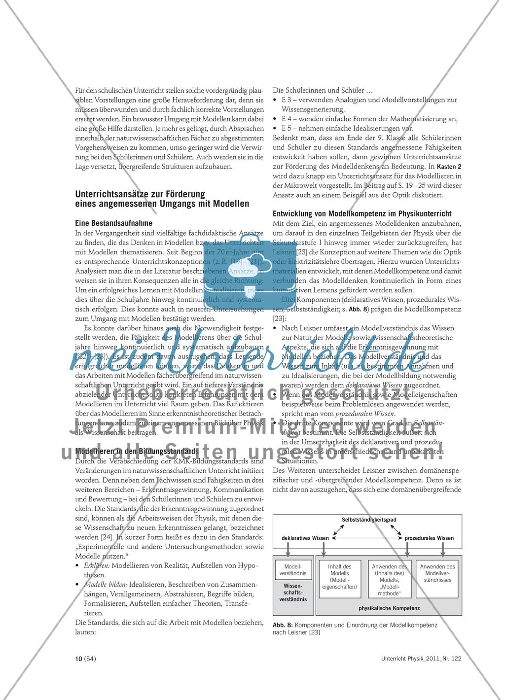 Modellieren in der Physik, im Alltag und im Unterricht - Hintergründe und unterrichtliche Orientierung zum Thema Modelle Preview 7
