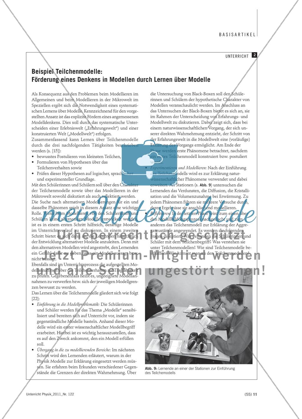 Modellieren in der Physik, im Alltag und im Unterricht - Hintergründe und unterrichtliche Orientierung zum Thema Modelle Preview 8