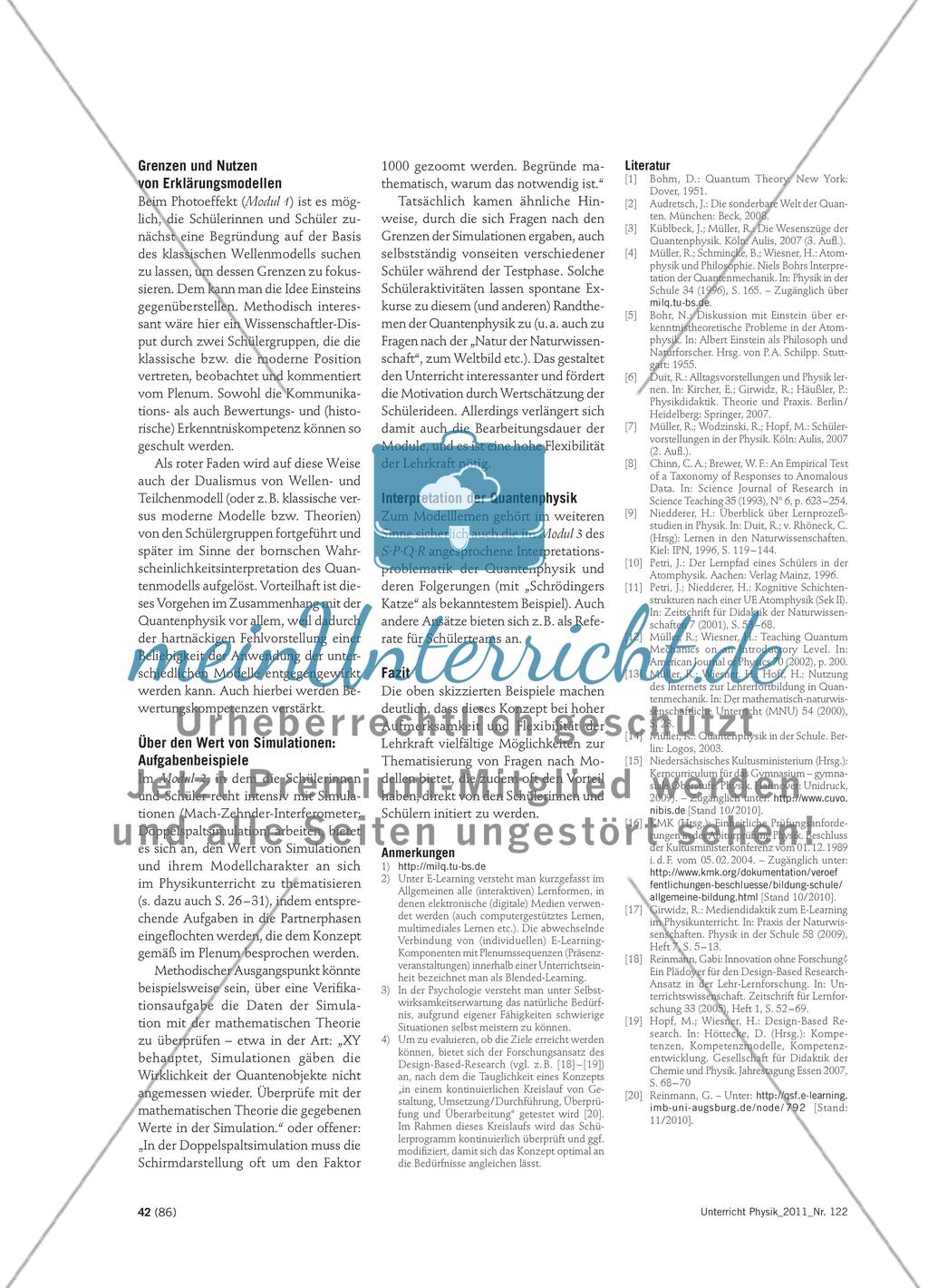 Modelle beim Lernen der Quantenphysik - Unterrichtliche Möglichkeiten im Ansatz von milq und S∙P∙Q∙R Preview 6