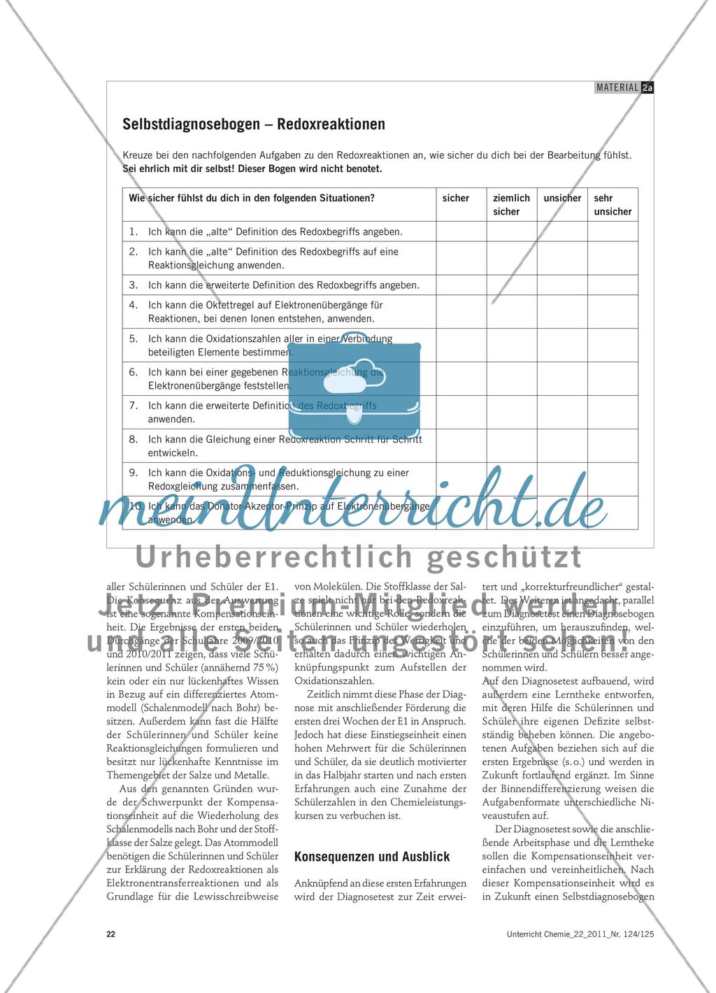 Mit Heterogenität umgehen - Erfahrungen im Einsatz von Diagnosetests und Selbstdiagnosebögen in der Einführungsphase der gymnasialen Oberstufe Preview 3