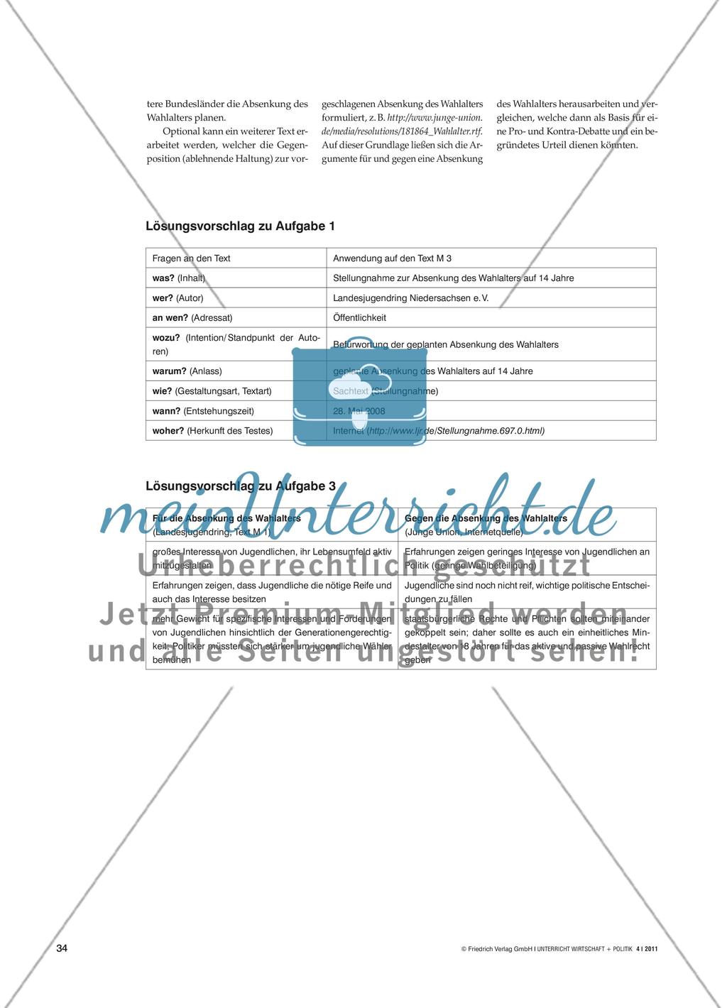 Einführung in die Erarbeitung von Texten - Leitfragen für die Textarbeit Preview 2