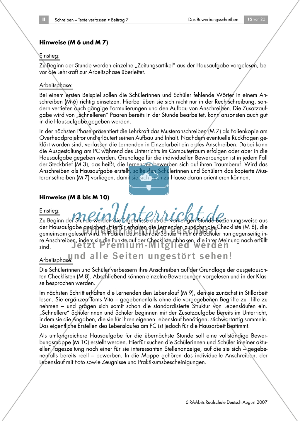 Die schriftliche Bewerbung: Anschreiben richtig formulieren Preview 3