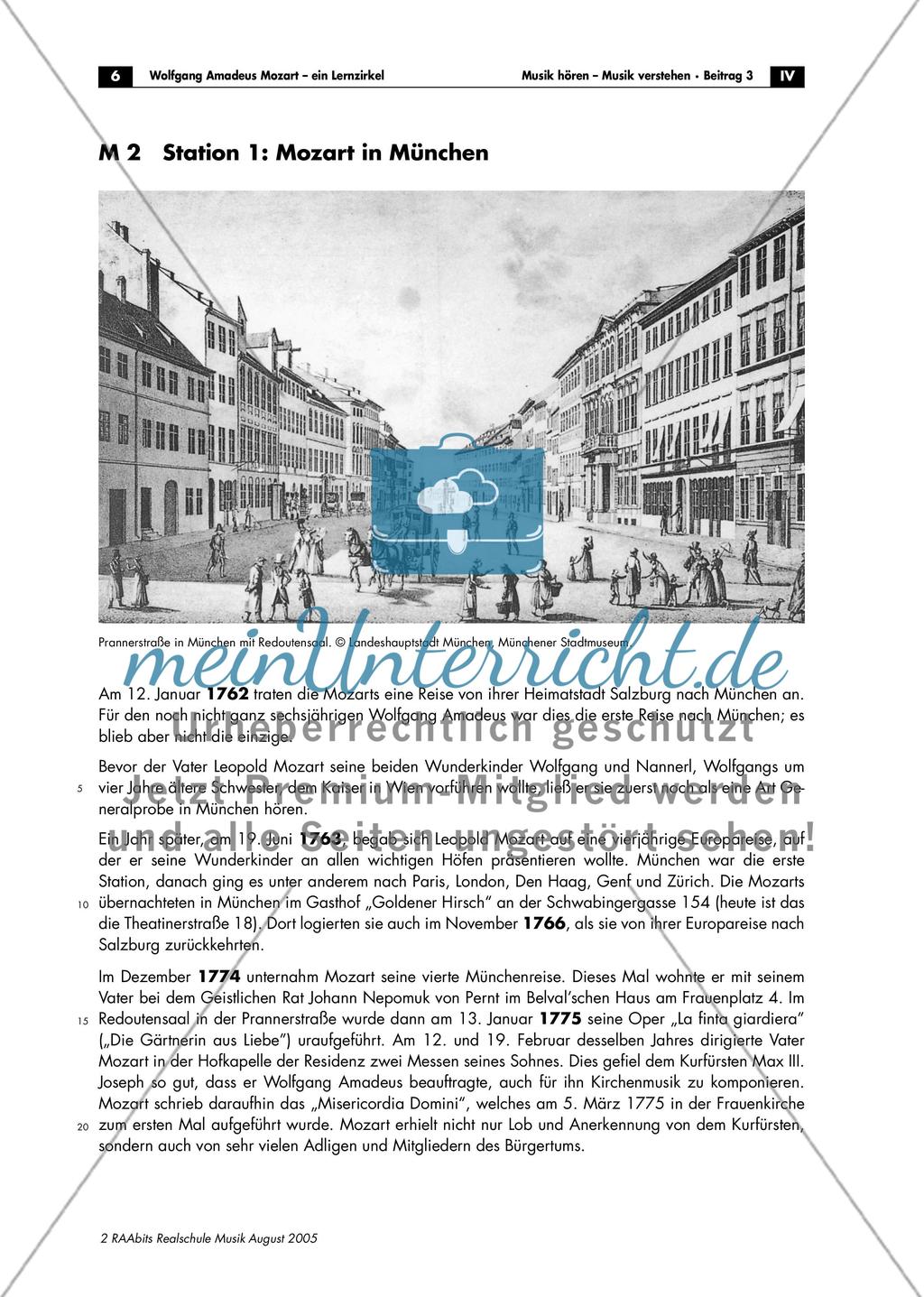 Wolfgang Amadeus Mozart – ein Lernzirkel Preview 6