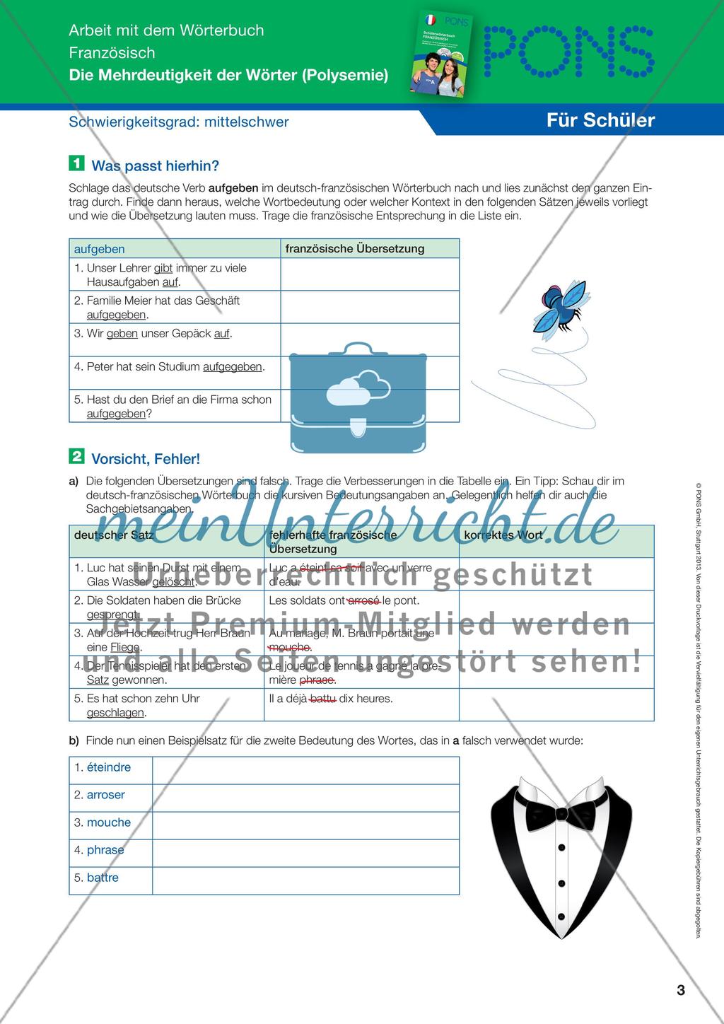 Mehrdeutigkeit der Wörter Preview 3