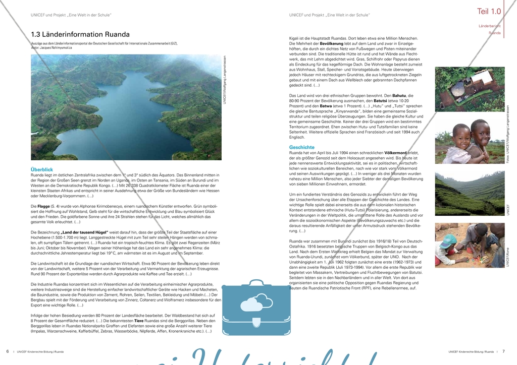 Länderbericht Ruanda: Arbeitsmaterial mit Erläuterungen Preview 2