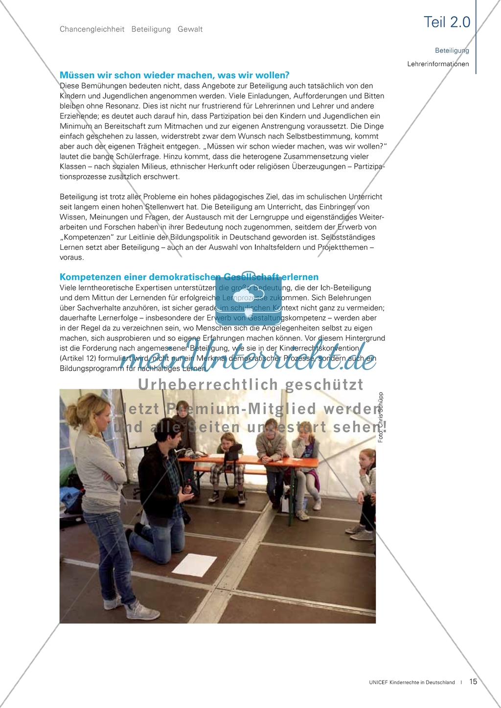 Kinderrechte: Beteiligung. Arbeitsmaterial mit Erläuterungen Preview 2