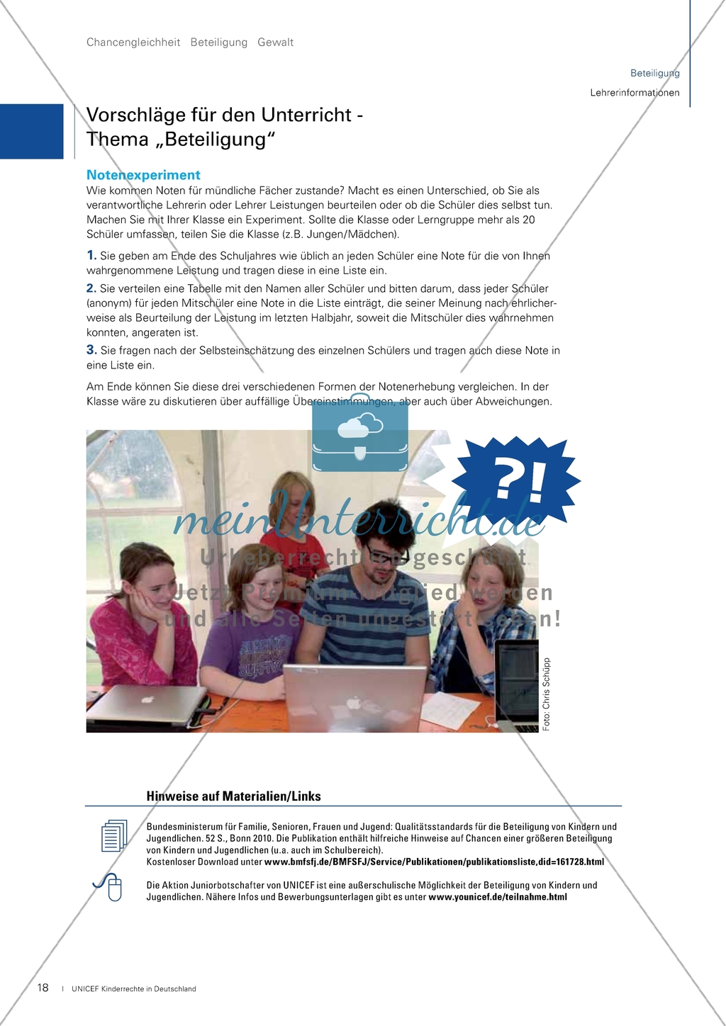 Kinderrechte: Beteiligung. Arbeitsmaterial mit Erläuterungen Preview 5