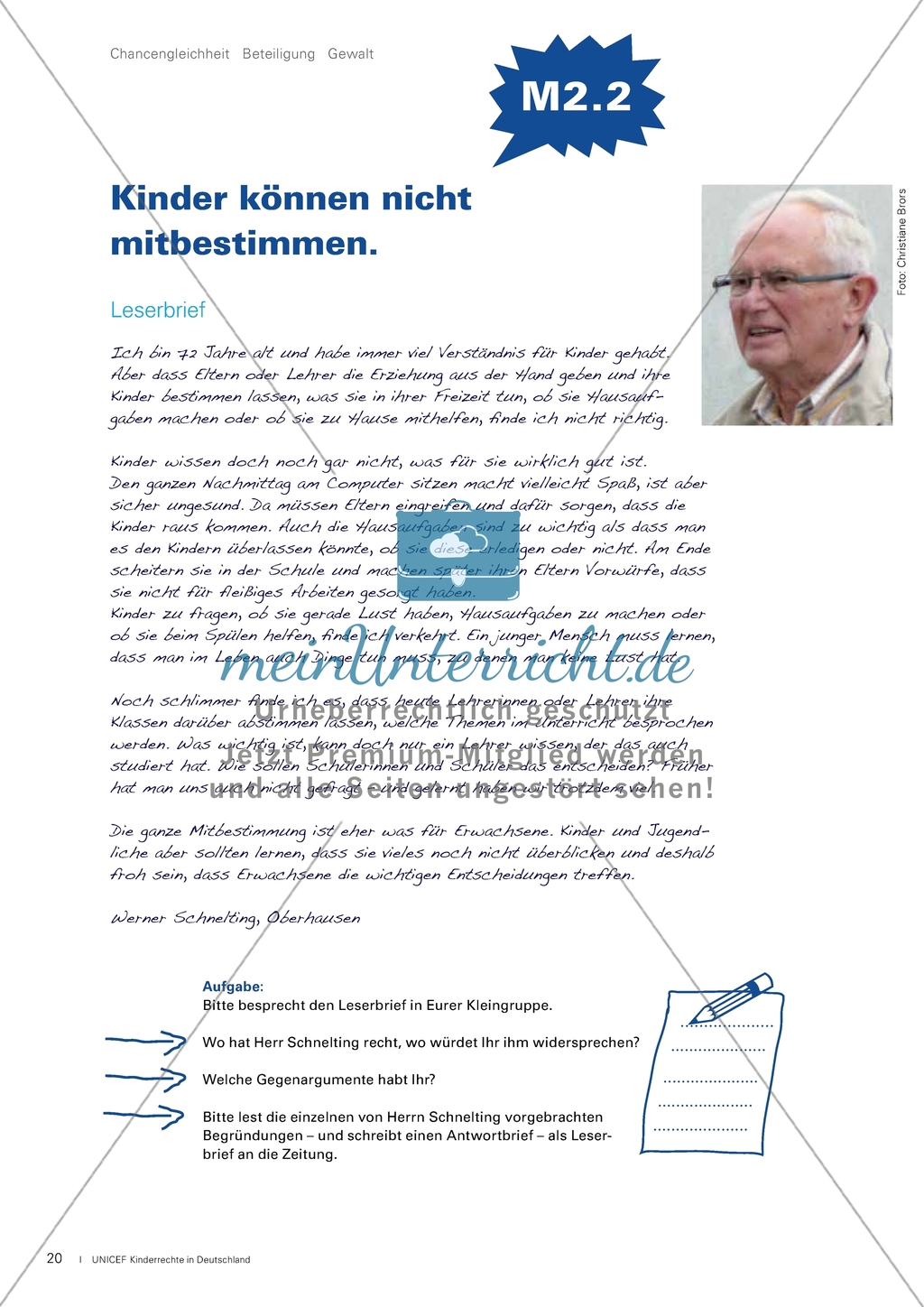 Kinderrechte: Beteiligung. Arbeitsmaterial mit Erläuterungen Preview 7
