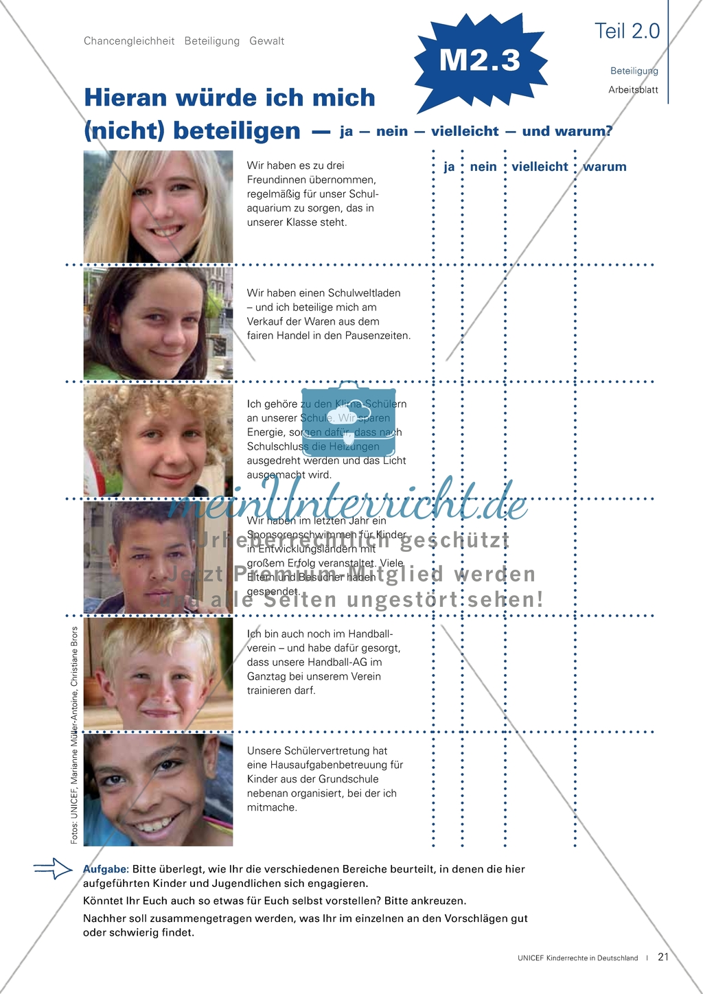 Kinderrechte: Beteiligung. Arbeitsmaterial mit Erläuterungen Preview 8