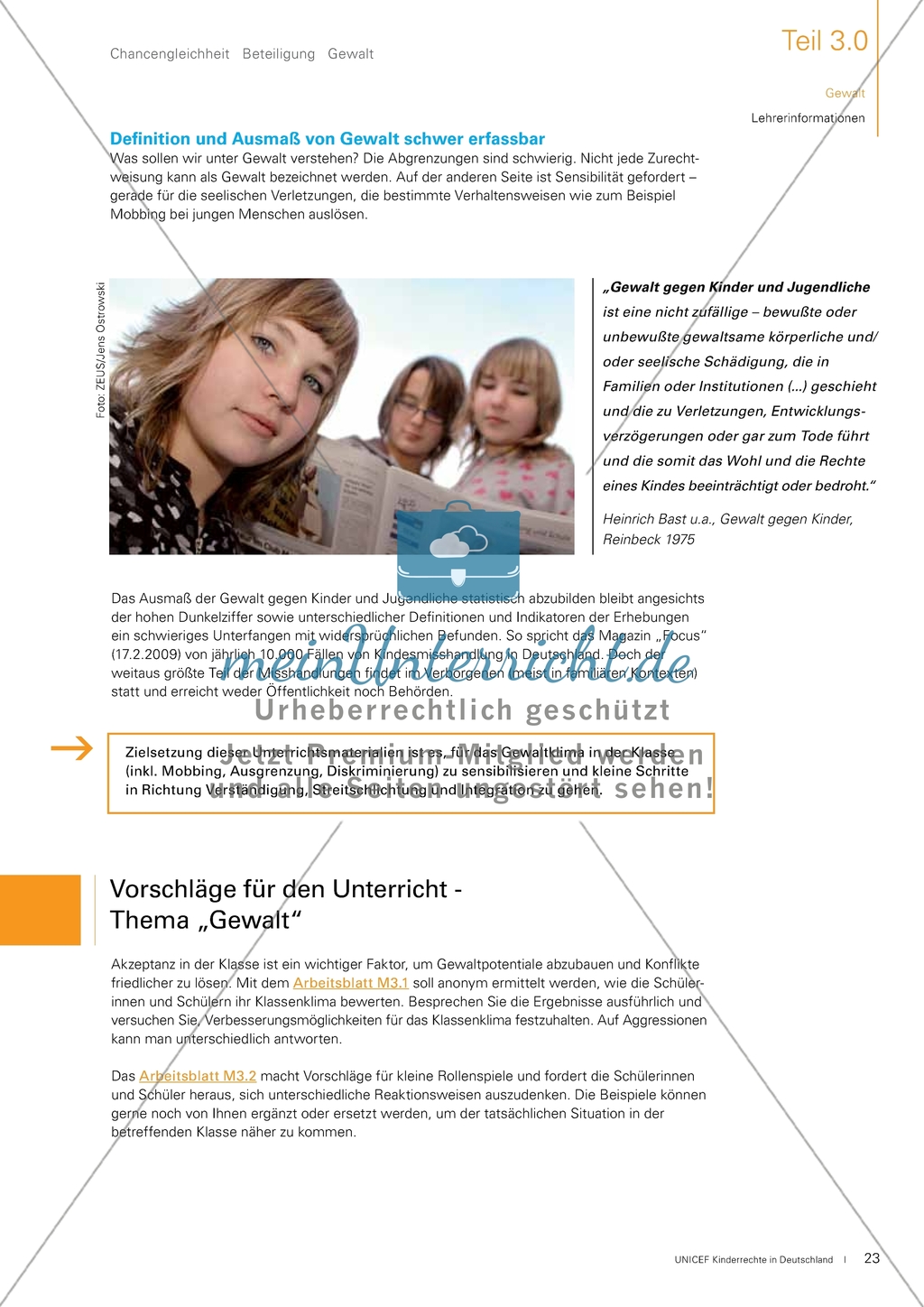 Kinderrechte: Gewalt. Arbeitsmaterial mit Erläuterungen Preview 2