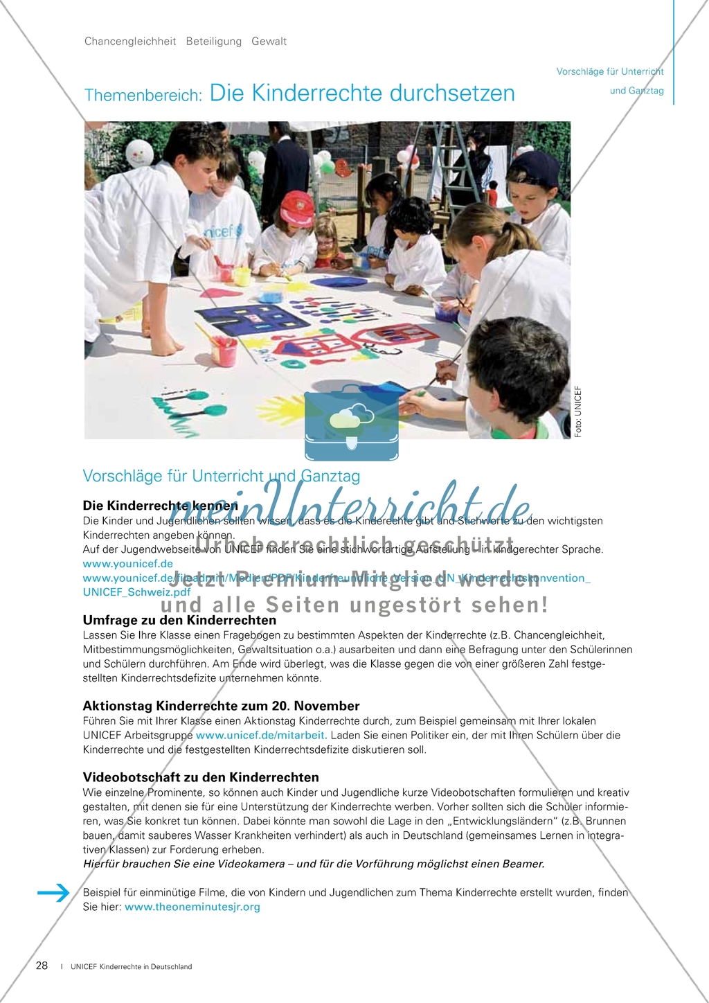 Die Kinderrechte durchsetzen: Vorschläge für Lehrende Preview 1