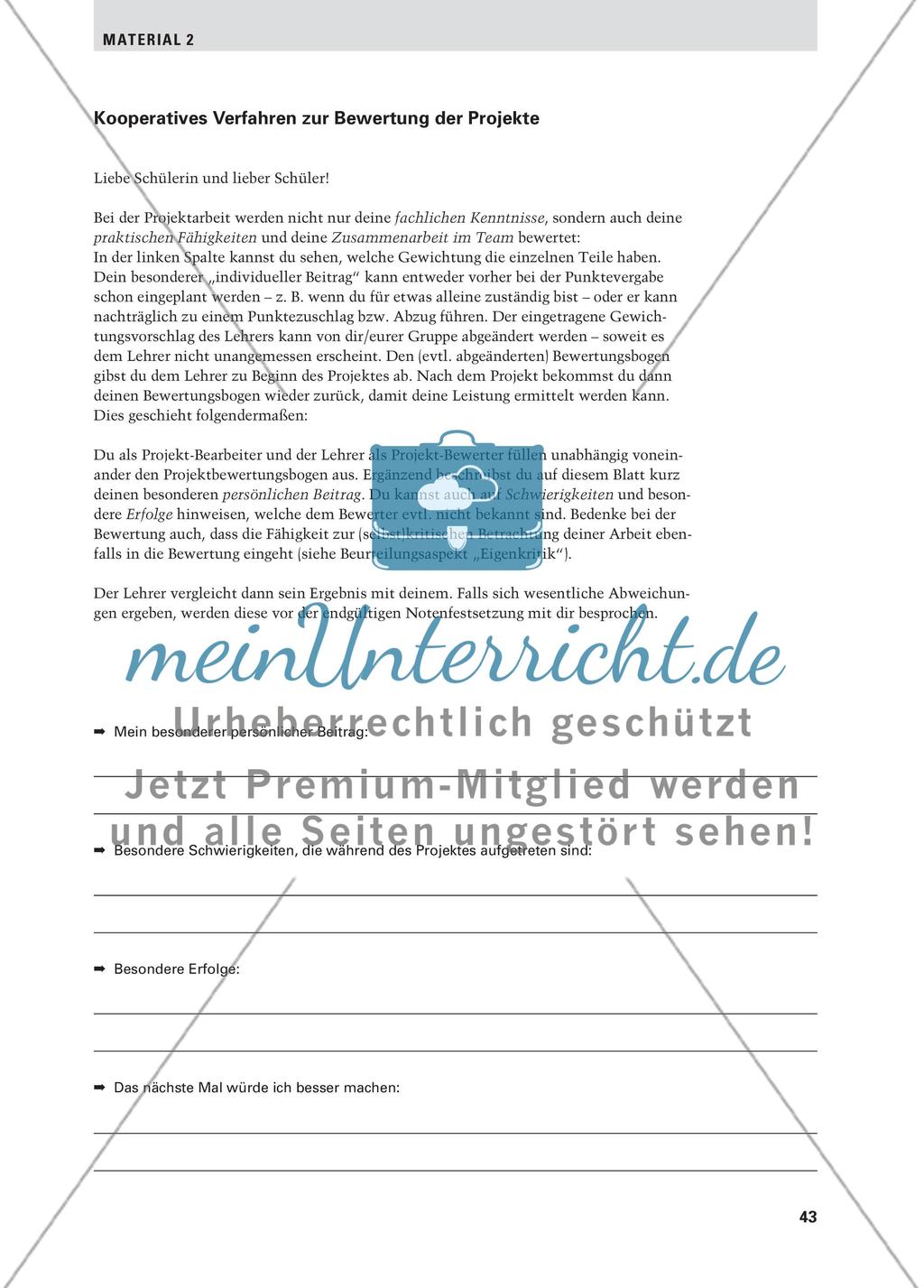 Bewertung von Schülerleistungen im Projektunterricht Preview 10