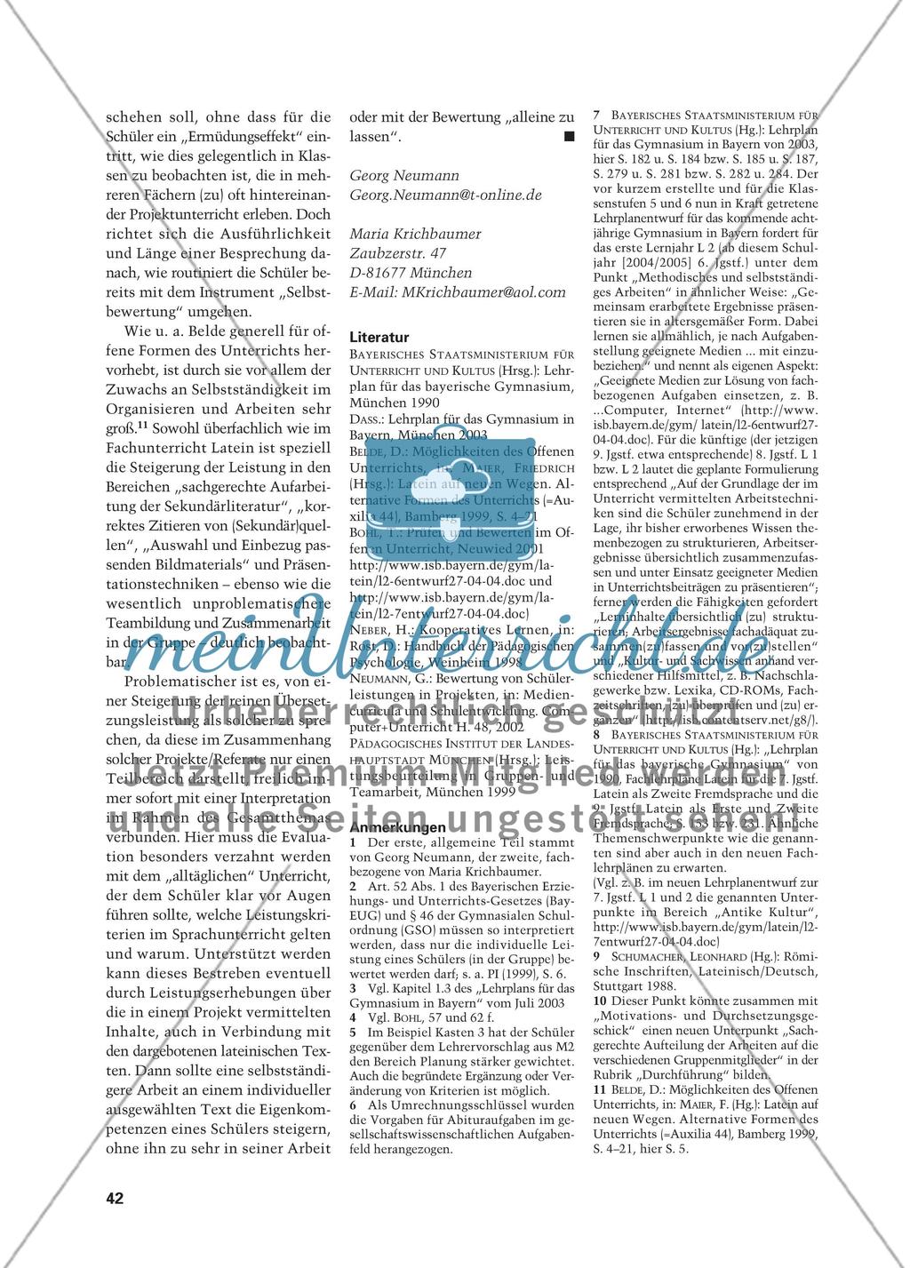 Bewertung von Schülerleistungen im Projektunterricht Preview 9