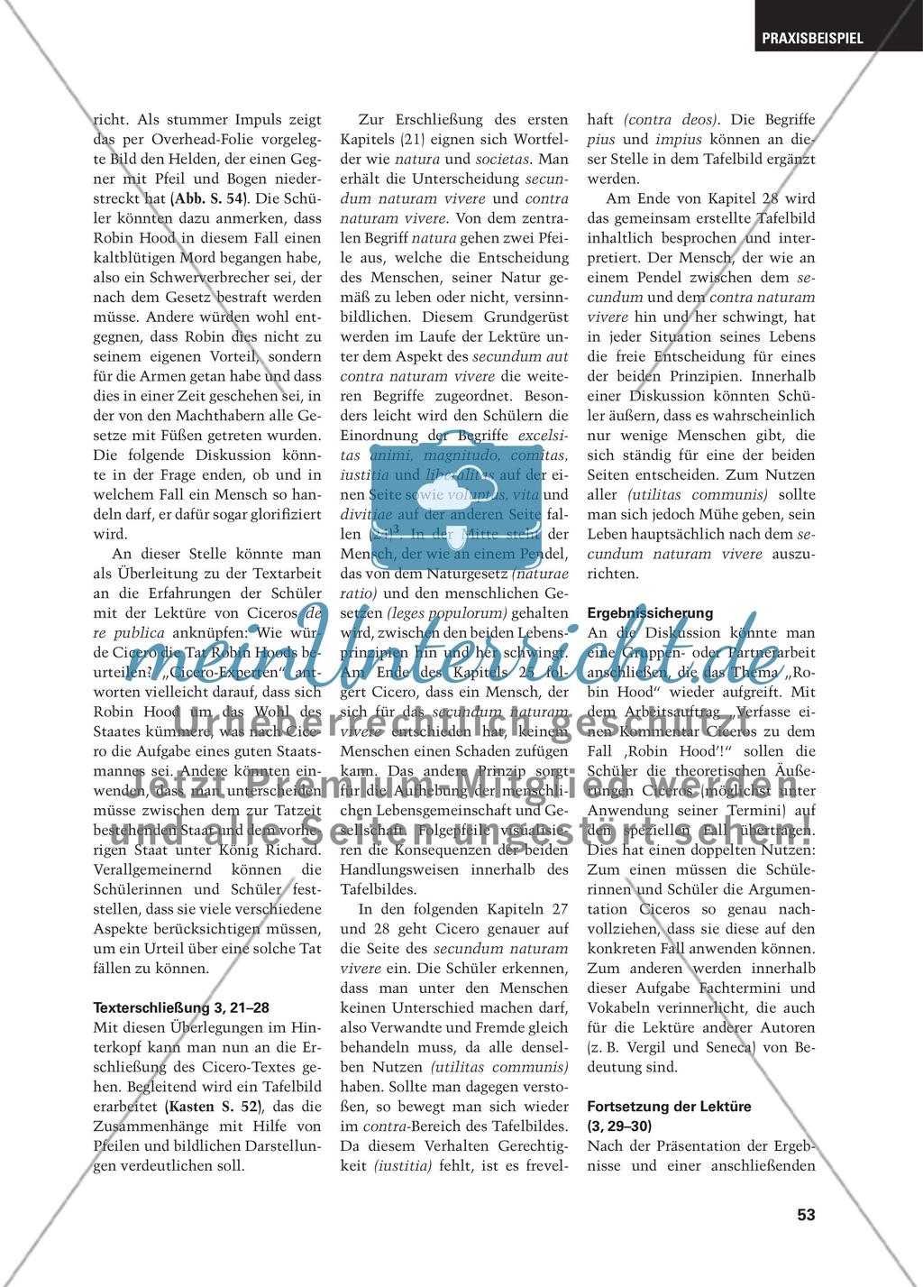 Das Wesen des Menschen als Quelle angemessenen Handelns - Vorschläge zu einer Unterrichtsreihe zu Cicero, off. 3, 21–30 Preview 4