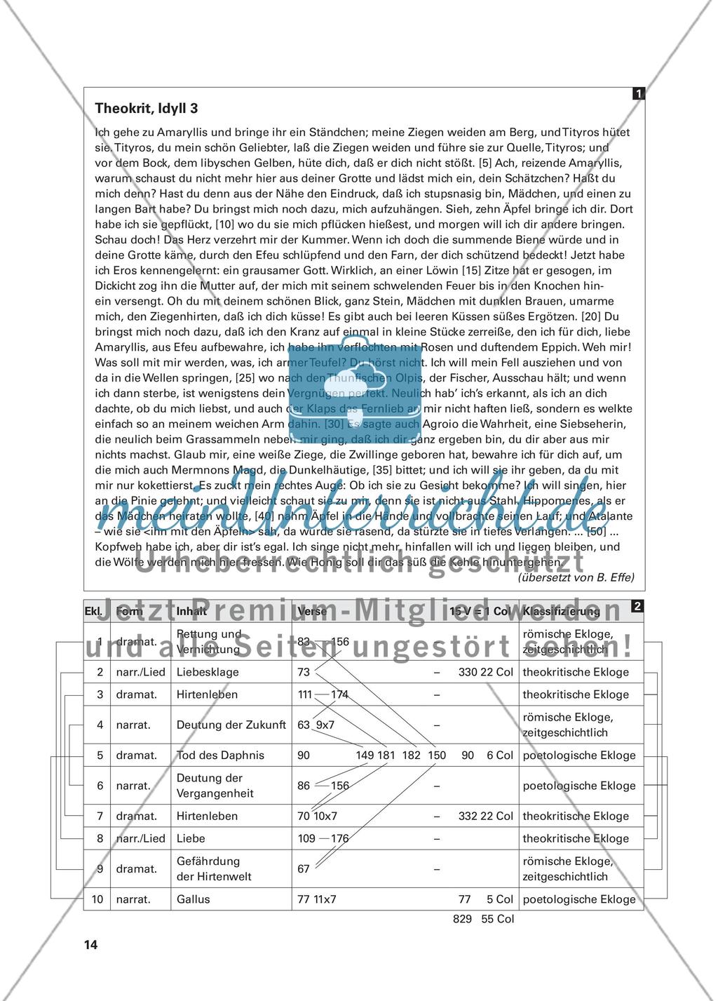 Vergils Eklogen im Lateinunterricht Preview 3