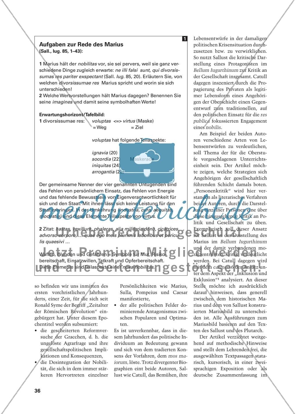 Personenkritik bei Sallust und Catull - Konträre Lebensentwürfe im Rom der ausgehenden Republik Preview 2