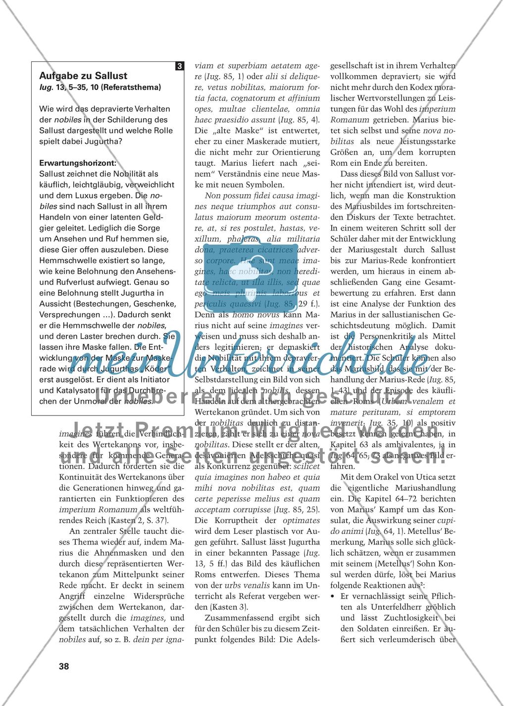 Personenkritik bei Sallust und Catull - Konträre Lebensentwürfe im Rom der ausgehenden Republik Preview 4
