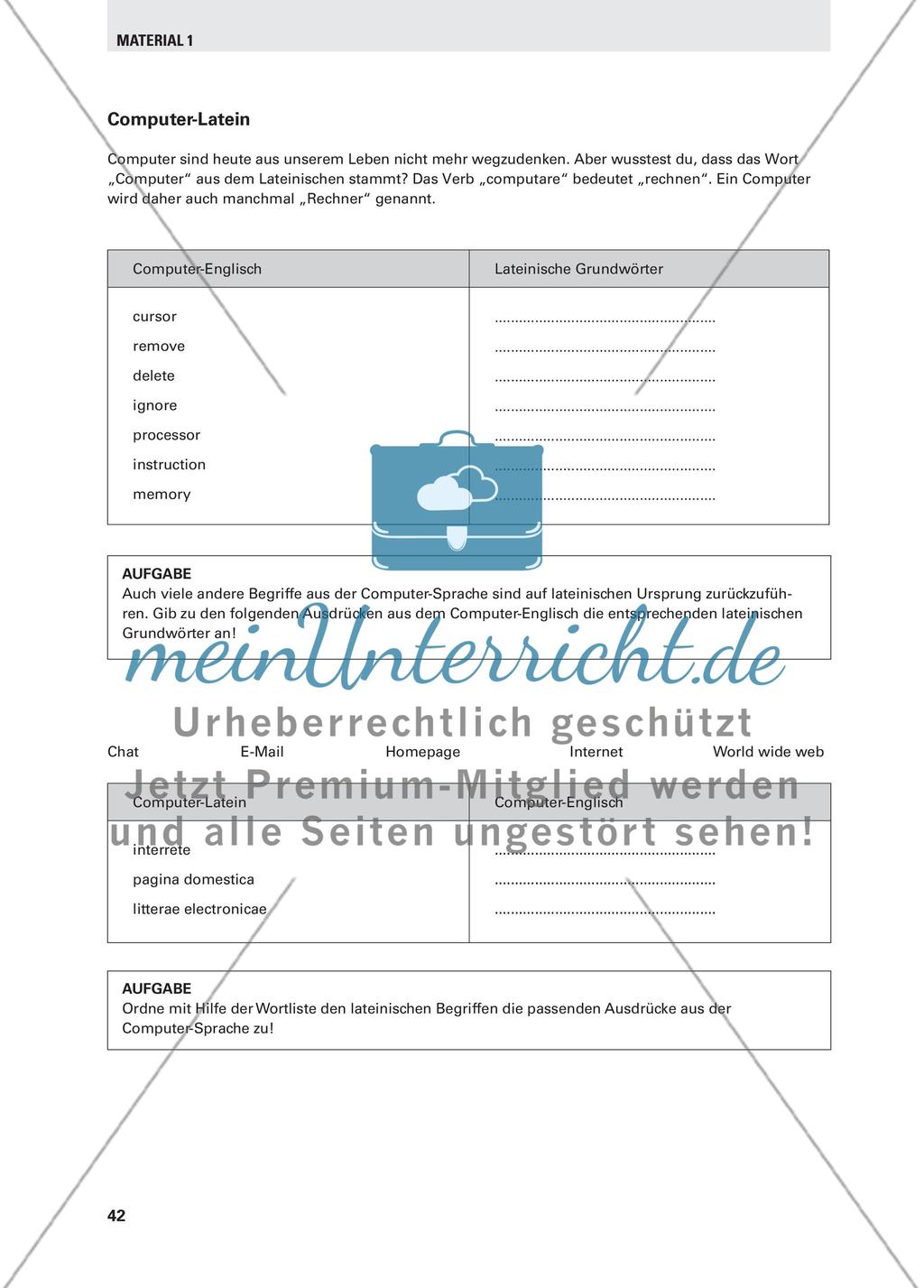 Mutter Lateins Töchter - Multilinguale Wortschatzarbeit Preview 5