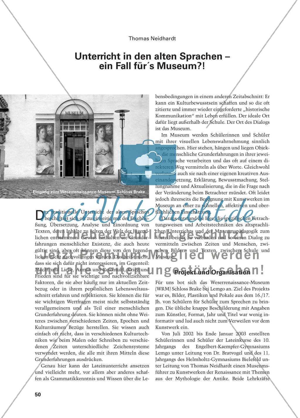 Unterricht in den alten Sprachen – ein Fall für´s Museum?! Preview 1