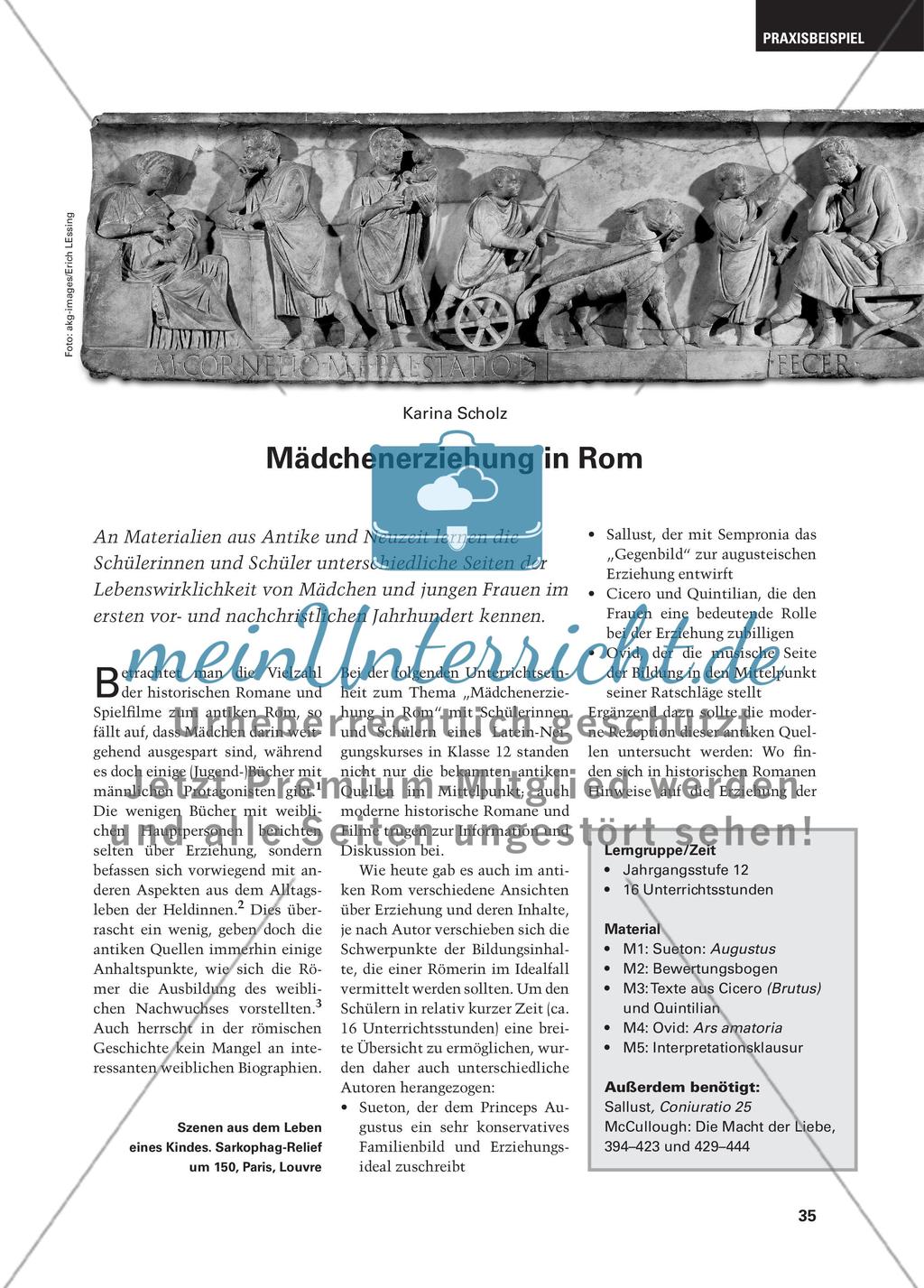 Mädchenerziehung in Rom Preview 1