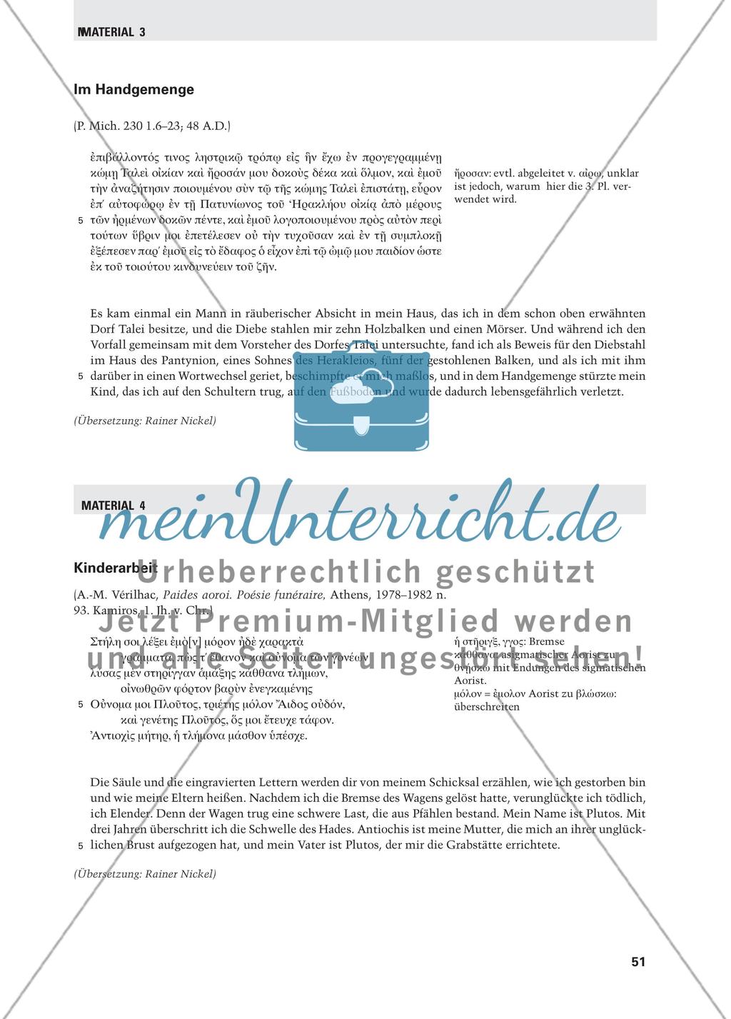 Funere mersi acerbo – Kinderunfälle in der römischen Antike - Eine kommentierte Quellensammlung Preview 6