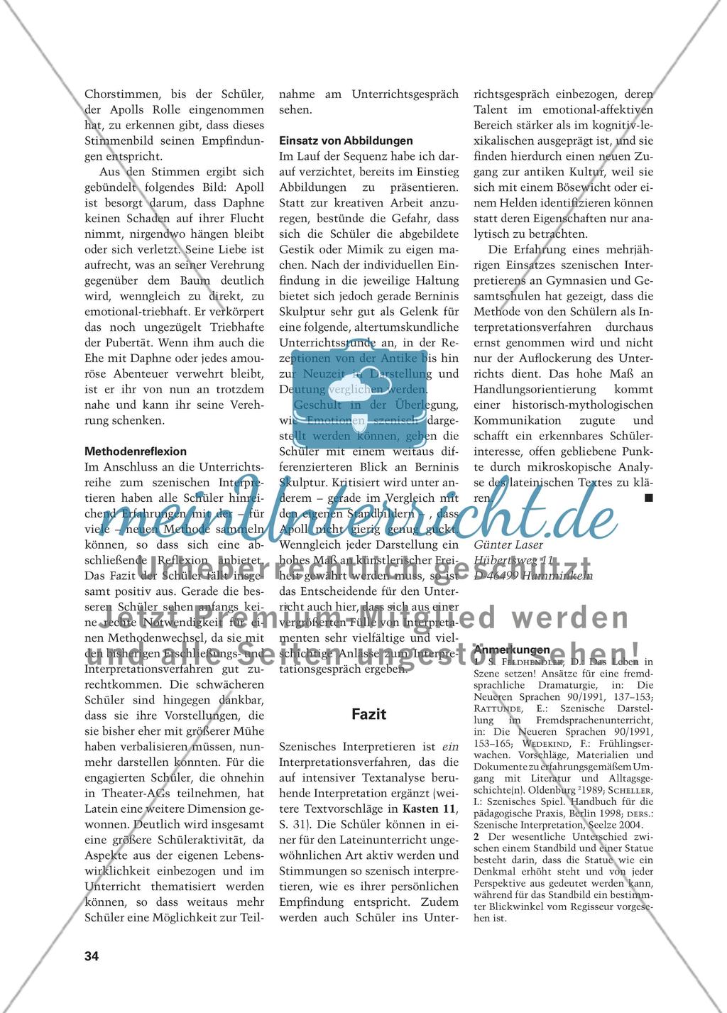 DU bist Latona - Szenische Interpretation am Beispiel von Ovids Metamorphosen Preview 11