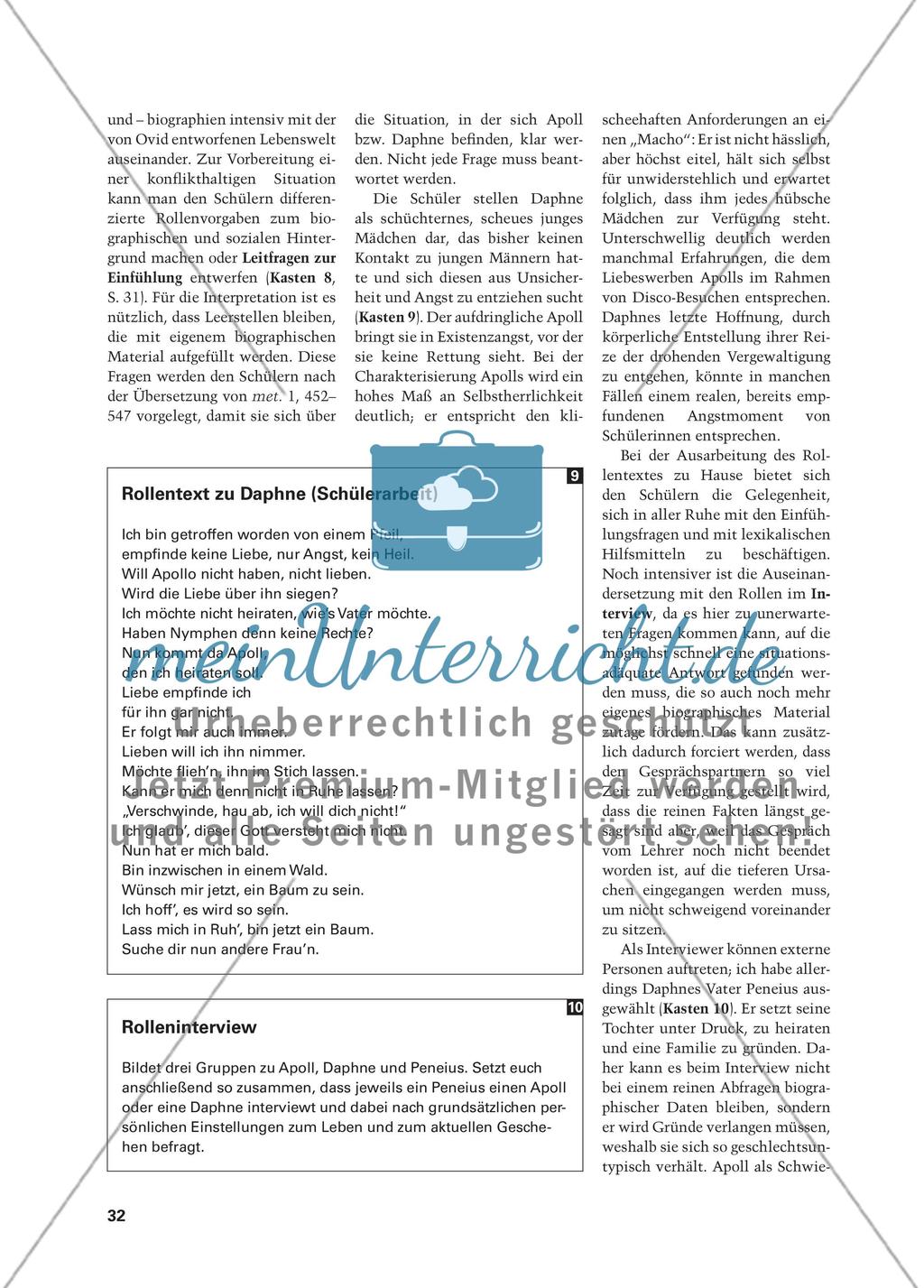 DU bist Latona - Szenische Interpretation am Beispiel von Ovids Metamorphosen Preview 9