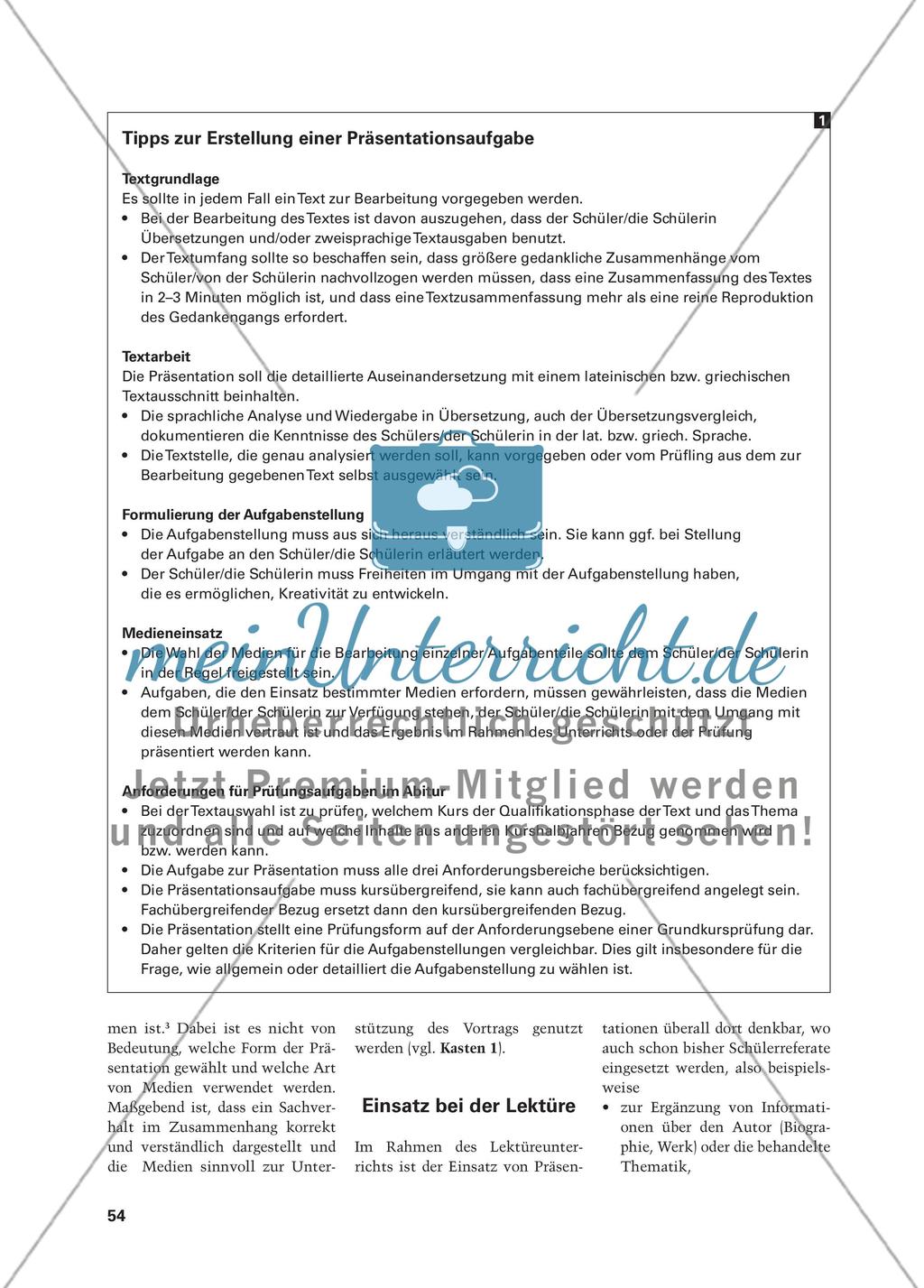 Präsentationen im Lektüreunterricht Preview 2