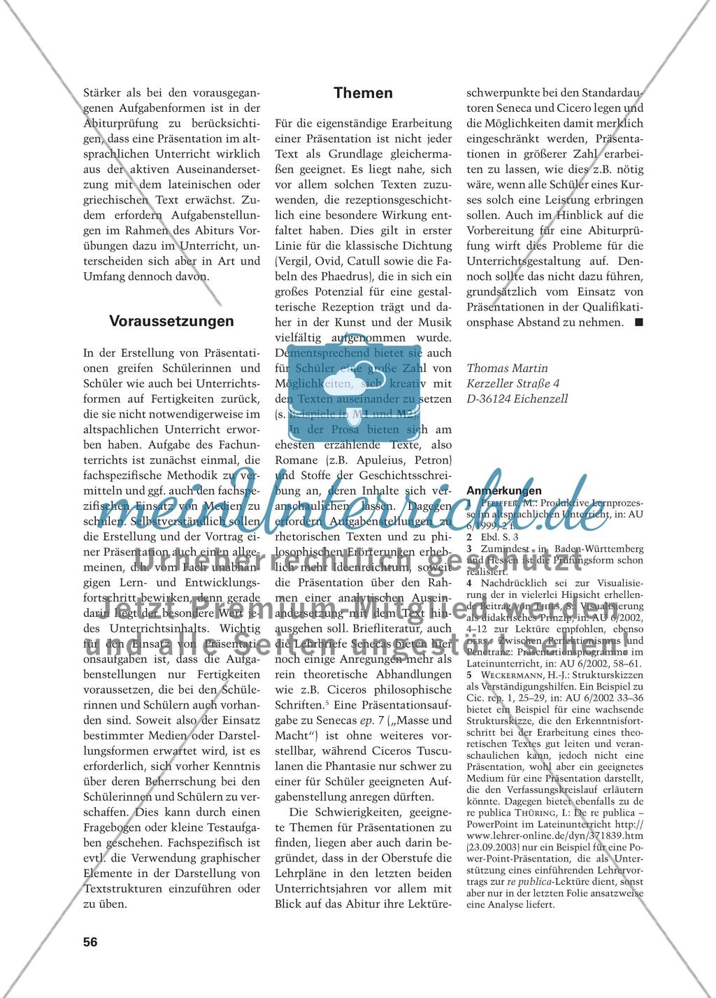 Präsentationen im Lektüreunterricht Preview 4