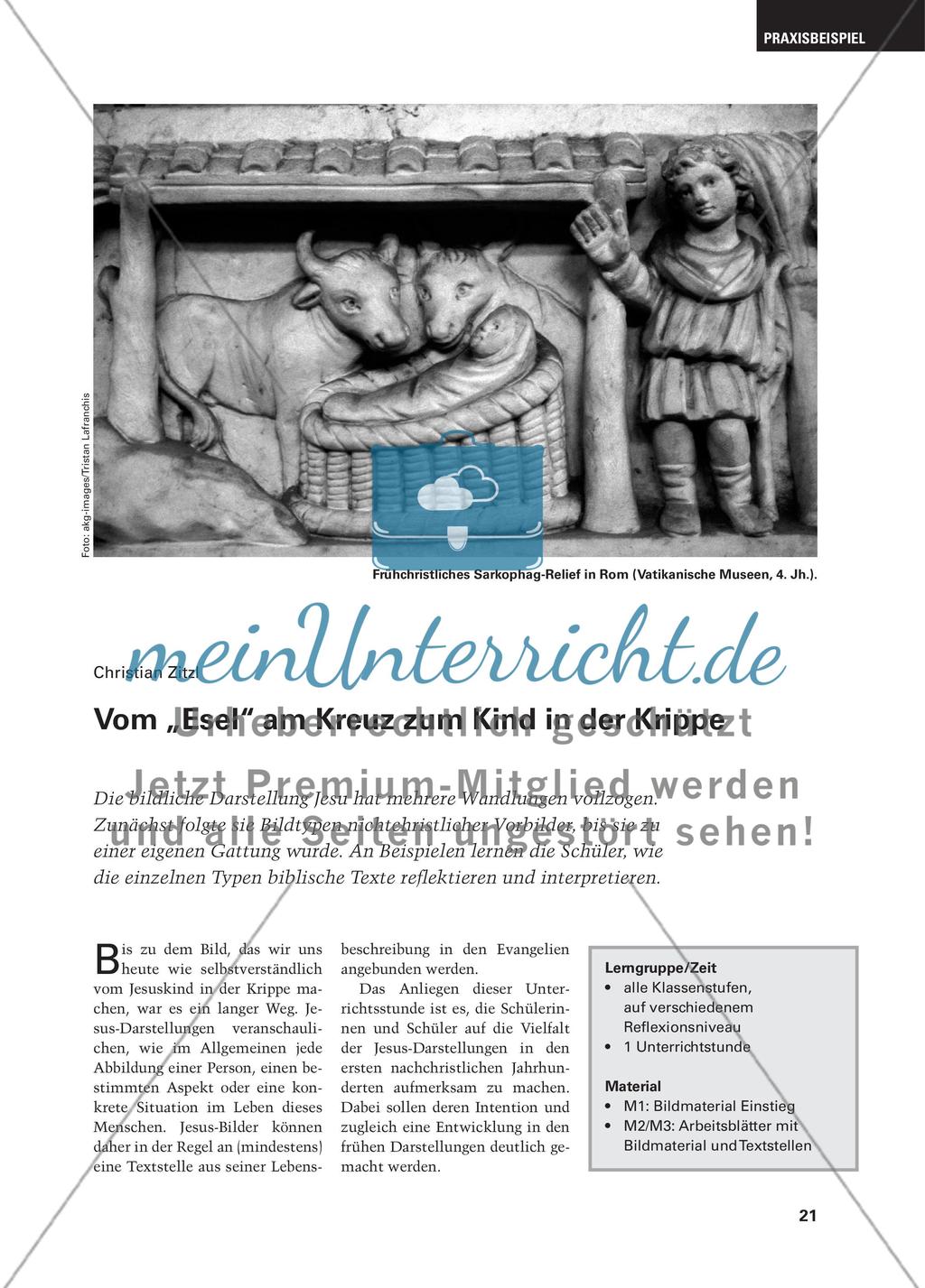 Vom „Esel“ am Kreuz zum Kind in der Krippe Preview 1