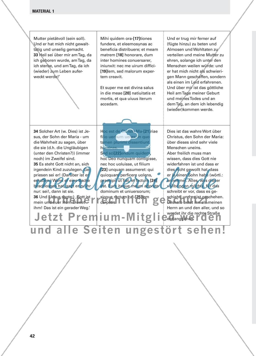 Die Weihnachtsgeschichte in einer lateinischen Koranübersetzung des Mittelalters Preview 11