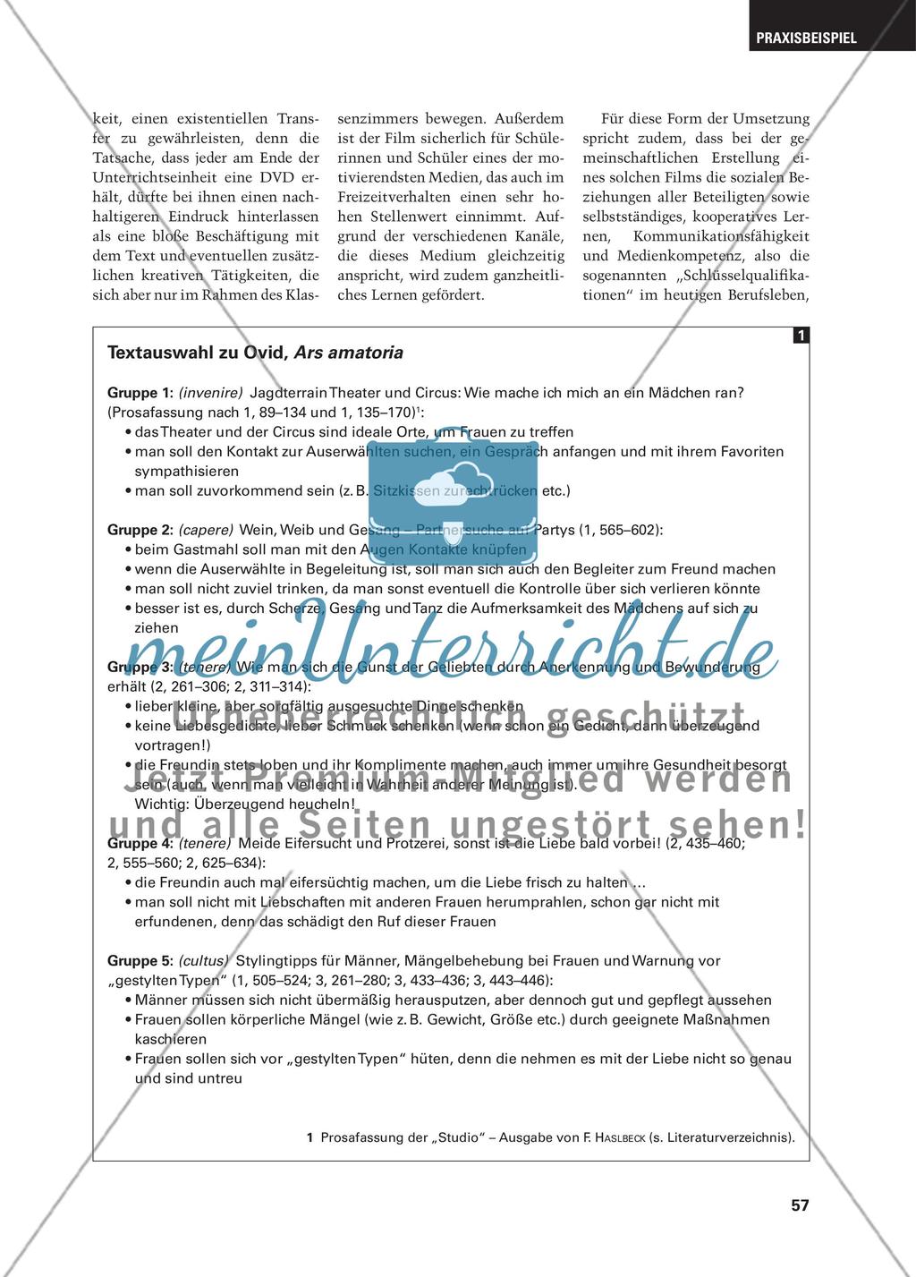 Ovids Ars amatoria heute - Moderne szenische Interpretation ausgewählter Textstellen auf DVD Preview 3