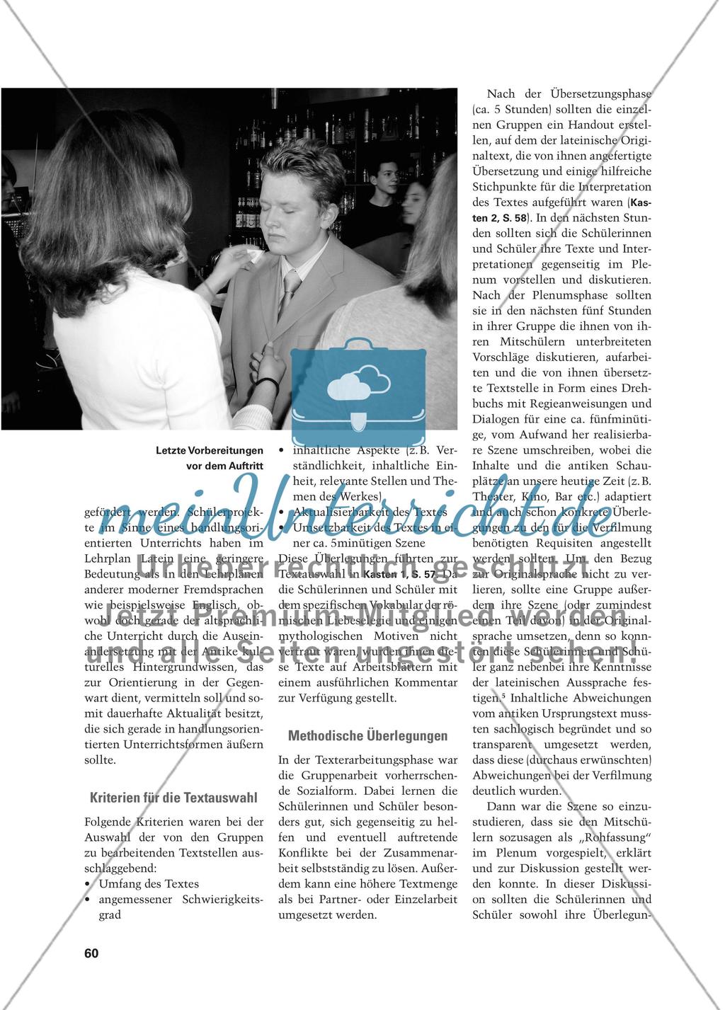 Ovids Ars amatoria heute - Moderne szenische Interpretation ausgewählter Textstellen auf DVD Preview 6
