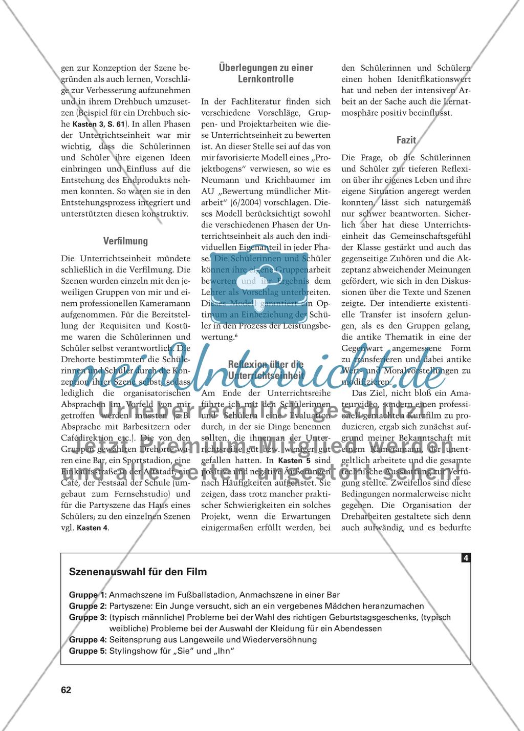 Ovids Ars amatoria heute - Moderne szenische Interpretation ausgewählter Textstellen auf DVD Preview 8