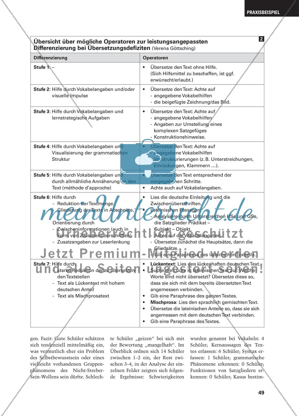 Binnendifferenzierung als Brücke von der Spracherwerbsphase zur Übergangslektüre Preview 3