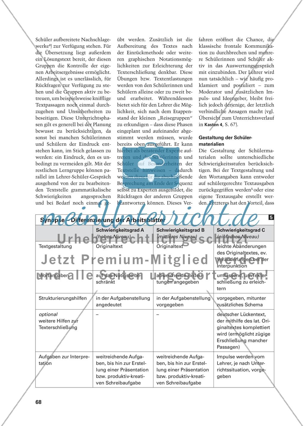 Integration durch Binnendifferenzierung - Eine Unterrichtssequenz aus Ciceros Pro Marcello Preview 4