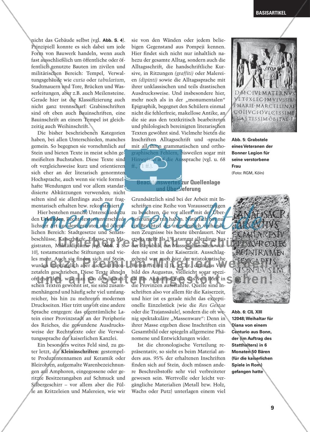 Münzen und Inschriften im Lateinunterricht Preview 6