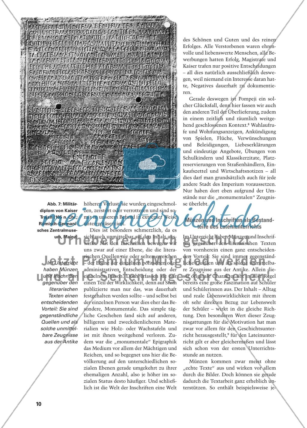 Münzen und Inschriften im Lateinunterricht Preview 7