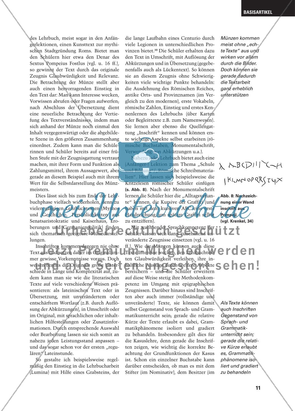 Münzen und Inschriften im Lateinunterricht Preview 8
