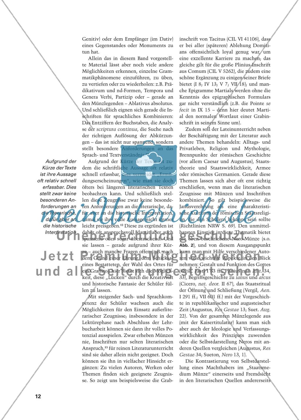 Münzen und Inschriften im Lateinunterricht Preview 9