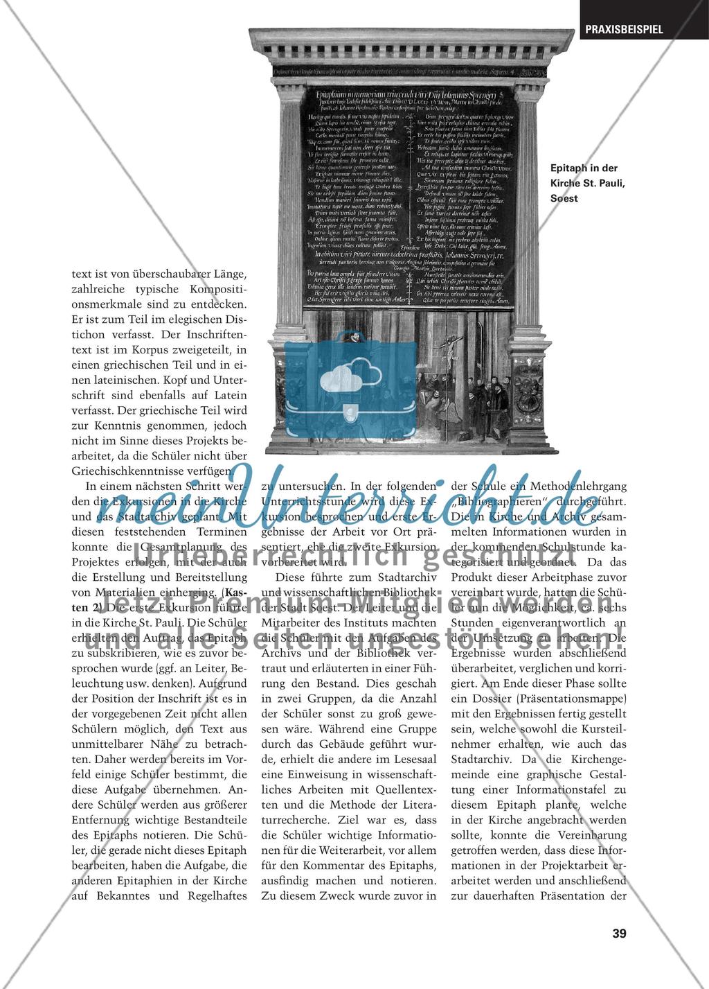 Lateinische Inschriften vor Ort Preview 2